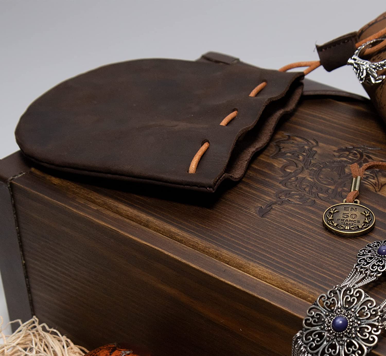 Leather pouch and Coin pouch having Leather pouch drawstring is a distinctive small pouch, Drawstring bag, Leather bag Jewelry pouch Small make up pouch and drawstring pouch . - Image 9